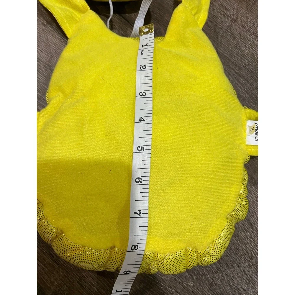 Cyeollo shiney pineapple small dog 2 piece costume
